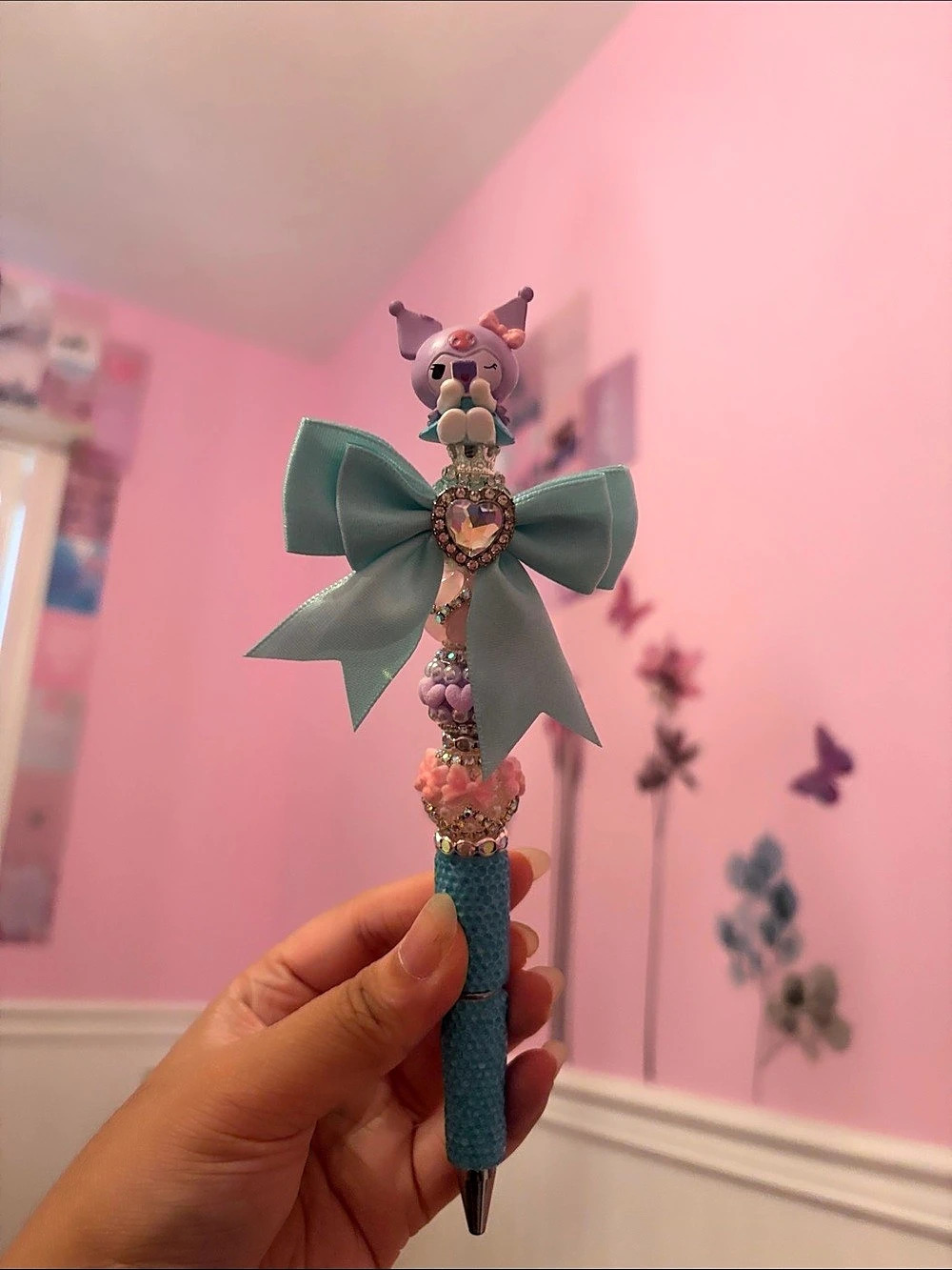 Kuromi Beaded Pen